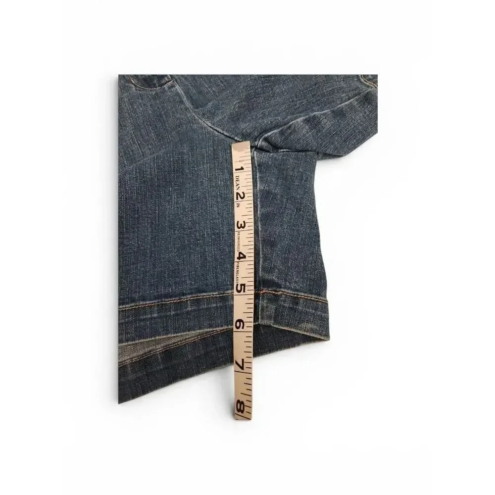 Talbots Petites Stretch High-Rise Denim Shorts Dark Blue Size 10P